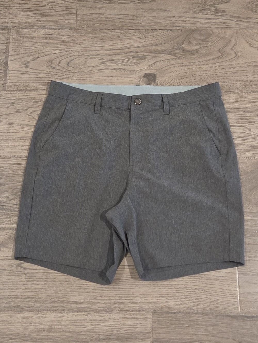 Free Fly Apparel Hybrid Shorts II - Heathered Graphite Grey - Size 36x7